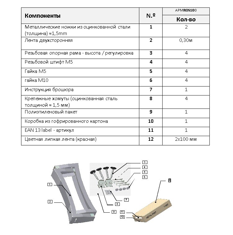 Приобрести ножки на стальные ванны universal\atlantica\europe