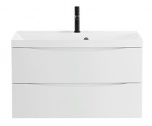 Тумба подвесная с раковиной BelBagno MARINO-800-2C-SO-BO-P 80 см, Bianco Opaco