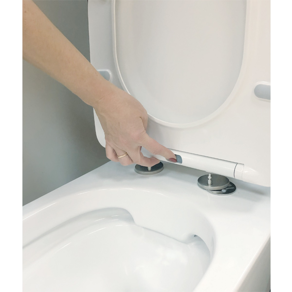 Приобрести comforty подвесной унитаз 103, безободковый, сиденье дюропласт softclose тонкое, быстросъёмное