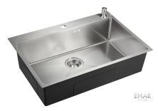 Emar Кухонная мойка 74х50 см, сатин EMB-125A PVD Nano Satine