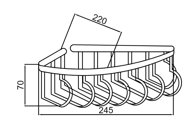 Приобрести boheme угловая полка medici, бронза 10621