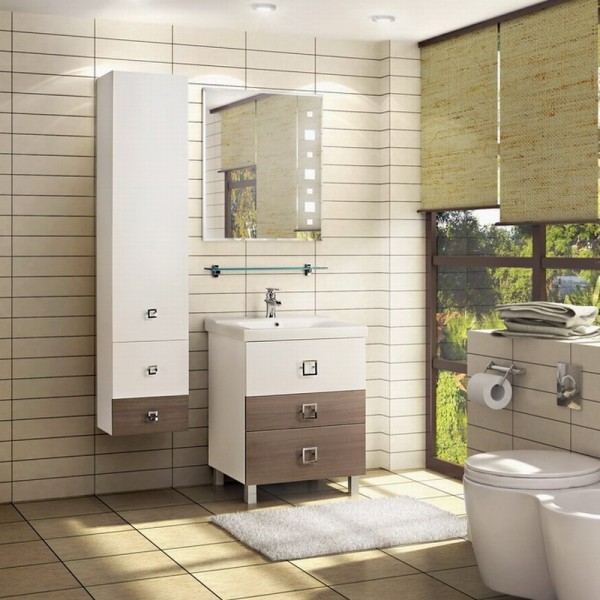 Приобрести стеклянная полка акватон 65 см, 1a110203xx010