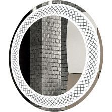 Continent Зеркало с подсветкой Uranus 77х77 см, сенсорный включатель, белое