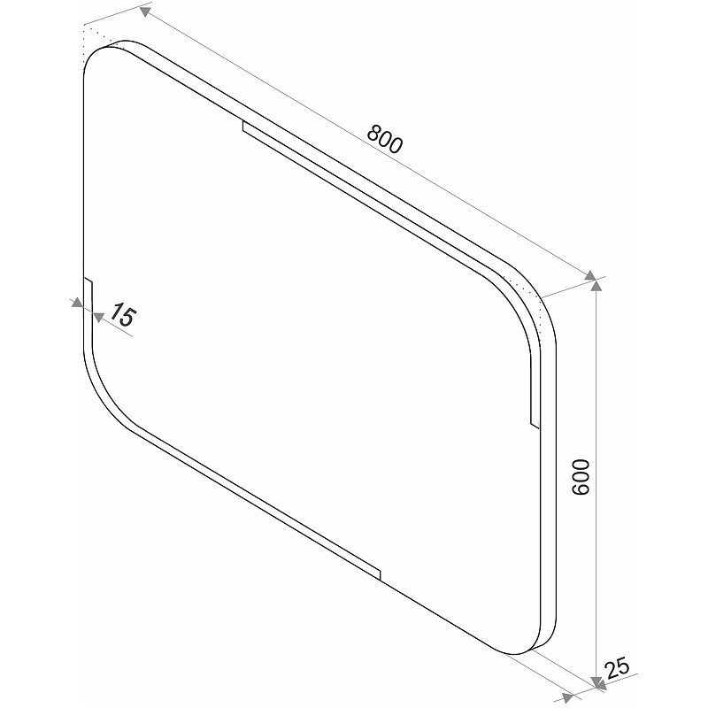 Приобрести continent зеркало с подсветкой raison 80х60 см, сенсорный включатель, белое