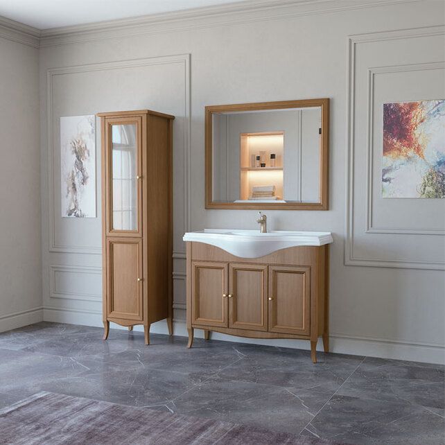 Приобрести caprigo тумба с раковиной lion 105 см, дерево, экошпон