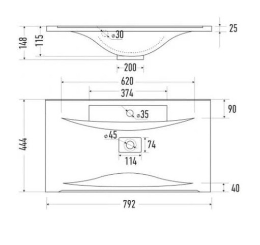Приобрести mirsant тумба напольная next 80 см с раковиной premier-80 ут000021372
