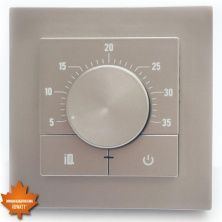 IQWATT Электронный терморегулятор IQ THERMOSTAT Dm шампань с механическим управлением