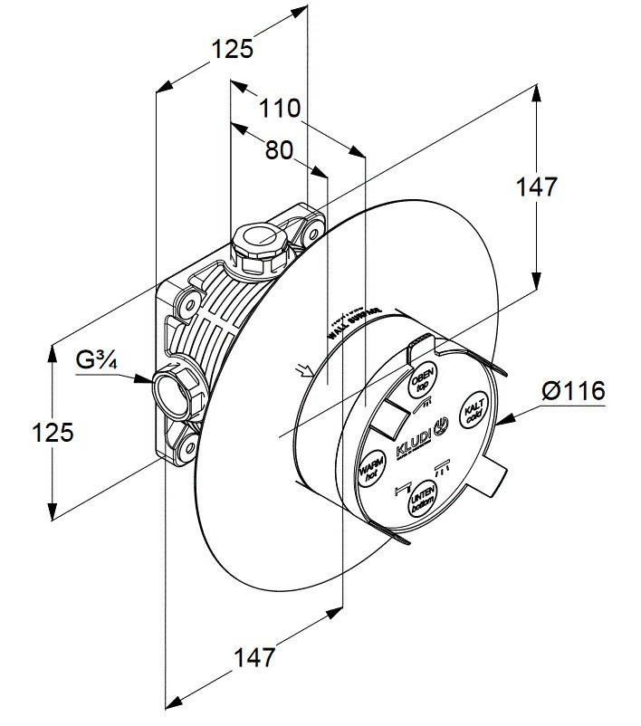 Приобрести набор 7 в 1 kludi ameo с кнопочным дивертером, хром (416590575,88011,6651405-00,6442505-00,6556005-00,6450005-00,6107105-00)
