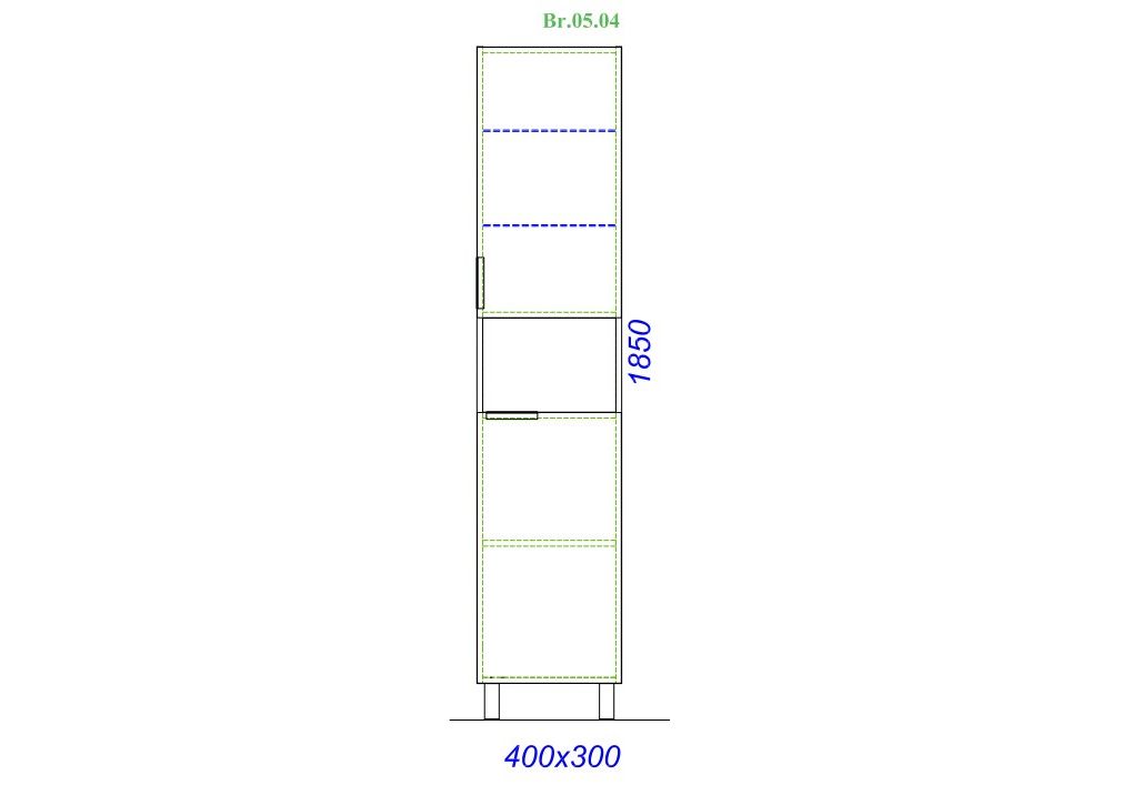 Приобрести пенал напольный aqwella бриг 40 см br.05.04/w, универсальный
