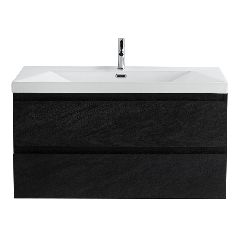 Приобрести cezares тумба подвесная с раковиной molveno 100 см nero, черная molveno-100-2c-so-nc