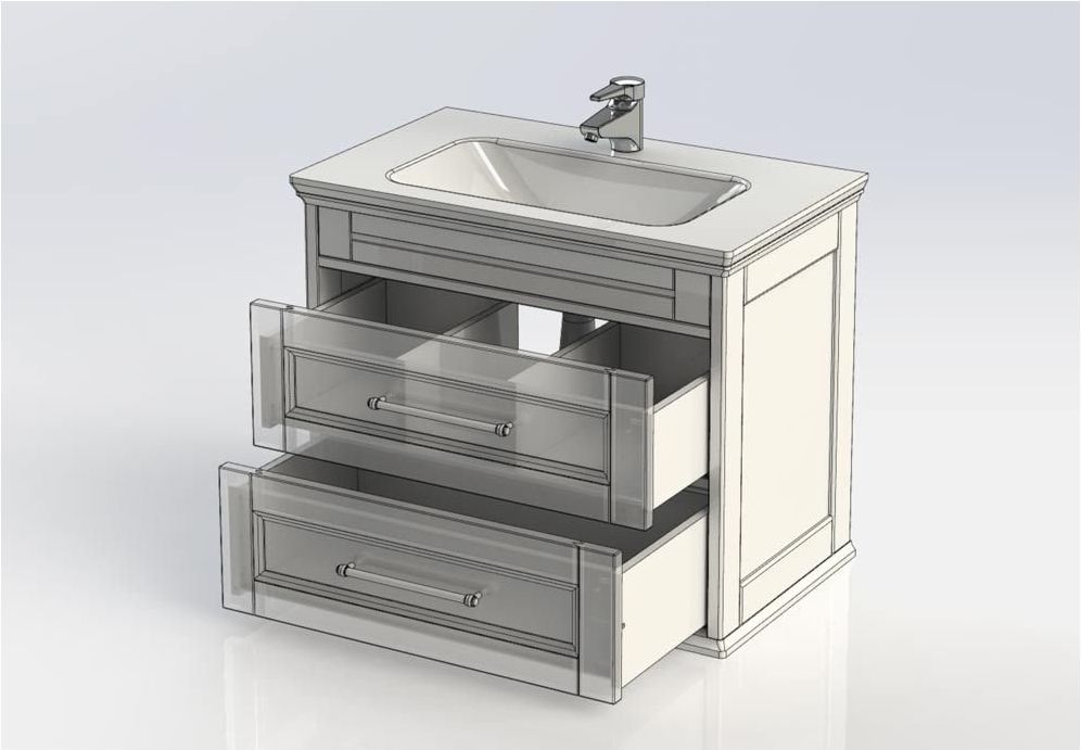 Приобрести aquanet тумба с раковиной бостон м 80 см, белая 00212668