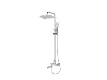 BelBagno Душевая стойка ACQUA, хром ACQUA-VSCM-CRM