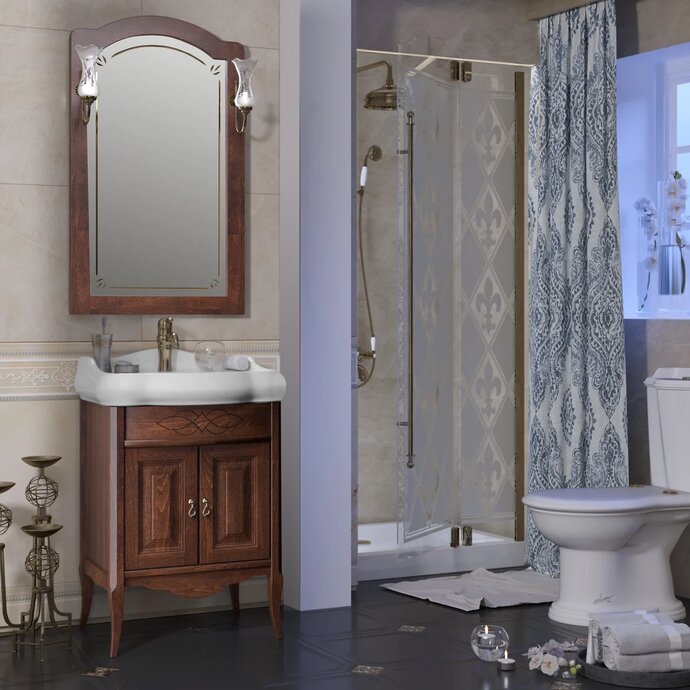 Приобрести opadiris тумба напольная с раковиной лоренцо 60 см, светлый орех