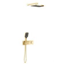 Vincea Встраиваемая душевая система с термостатом, брашированное золото VSFW-422T1BG