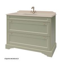 Caprigo Тумба с раковиной GREENWICH 120 см, зеленая, эмаль