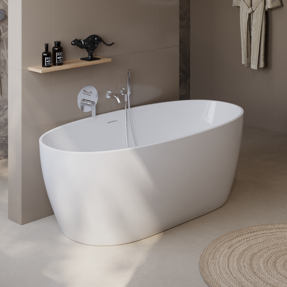 Приобрести belbagno акриловая ванна 170 х80 см, отдельно стоящая, белая bb414-1700-800