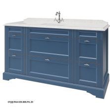 Caprigo Тумба с раковиной GREENWICH 160 см, синяя, эмаль