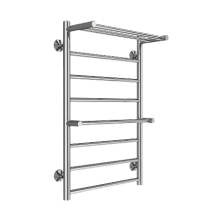 Terminus Полотенцесушитель Аврора П8 50х80 см, с двумя полками, водяной, хром