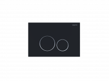 Панель смыва Aquatek KDI-0000020 черная матовая ободок хром