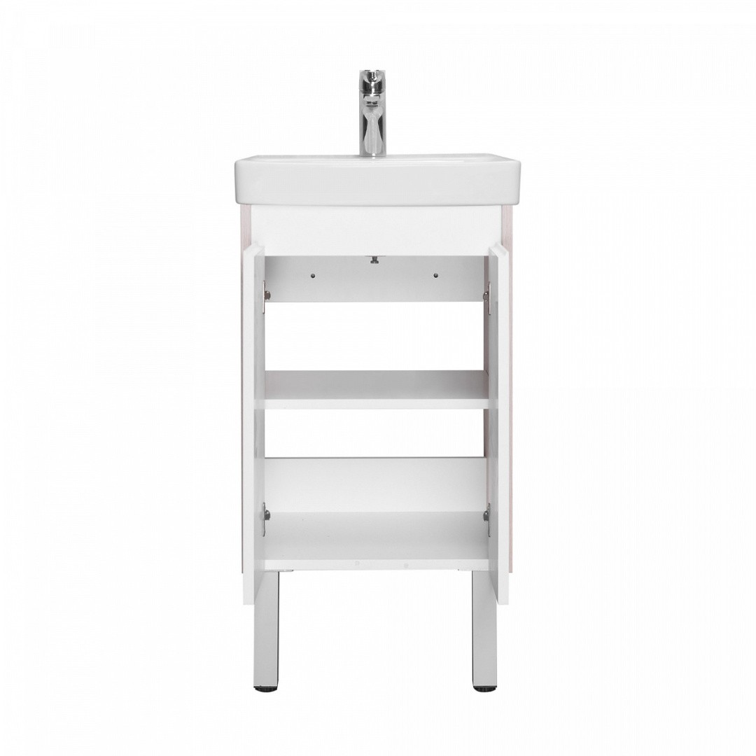 Приобрести акватон тумба c раковиной сканди 45 doors универсальная, белый/дуб верона