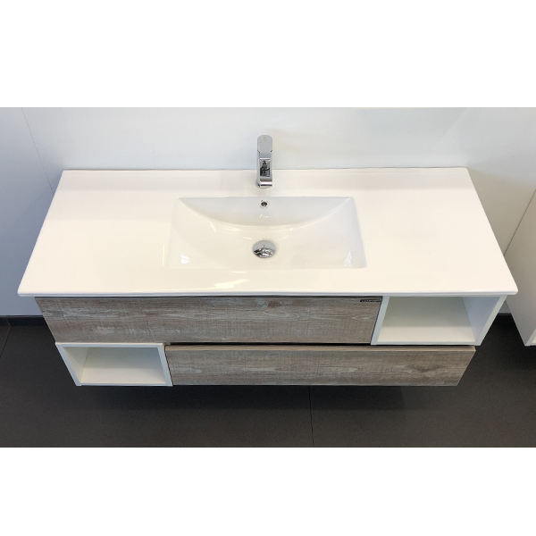 Приобрести сomforty тумба с раковиной "турин-120" дуб бежевый