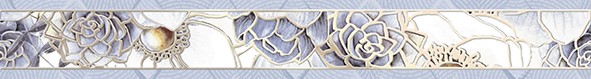 Приобрести бордюр настенный alma ceramica lima цветы