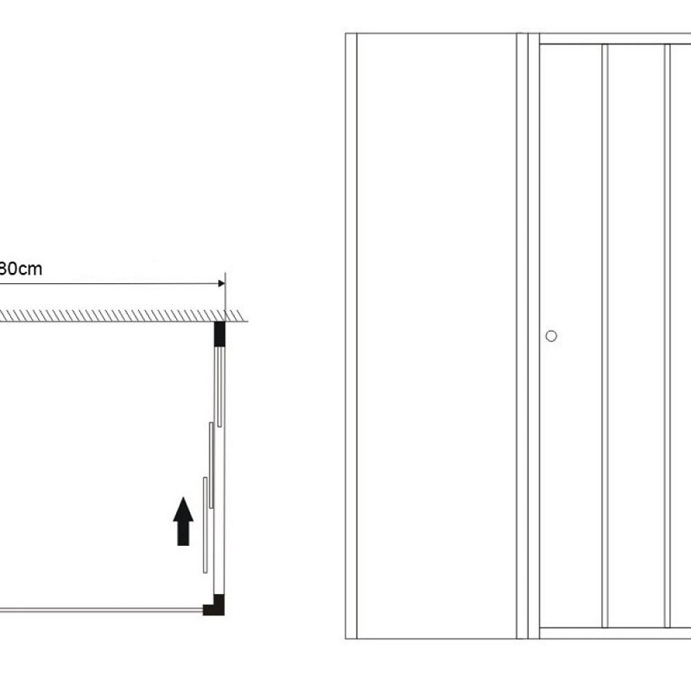 Приобрести grossman душевое ограждение falcon 110х80 см, хром\прозрачное gr-d110-p80fa