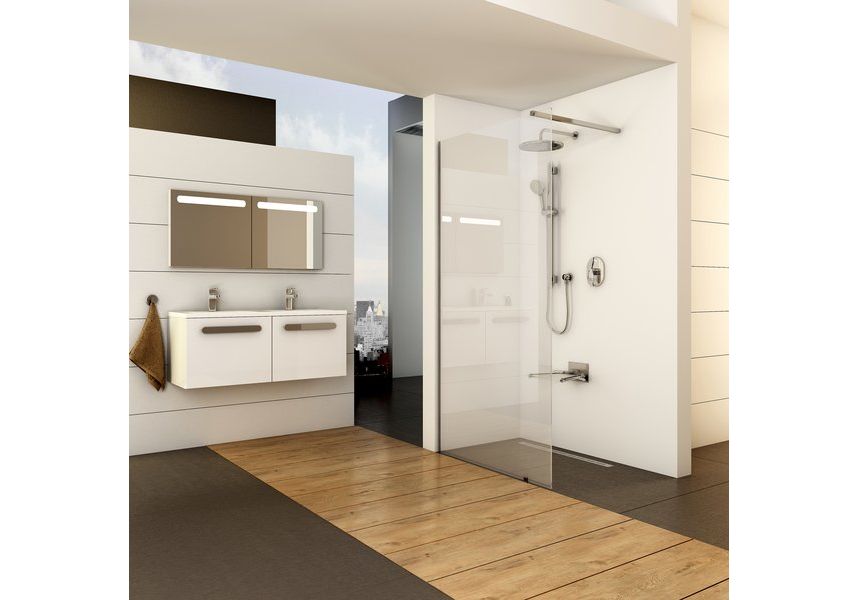 Приобрести перегородка душевая ravak walk-in wall 110 см gw9wd0c00z1 алюминий/прозрачное