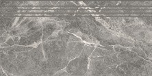 Ступень Kerranova Marble Trend 294x600 мм, LR, Silver River, серый