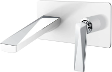 Boheme Смеситель для раковины Venturo, настенный, белый\хром 375-W