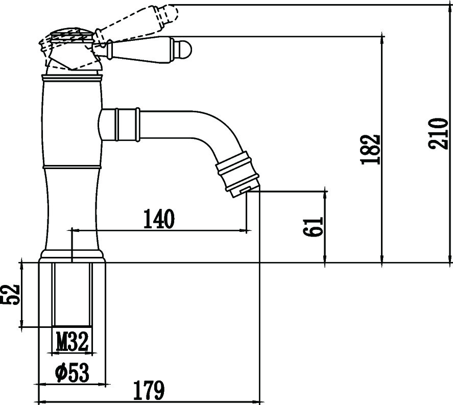 Приобрести savol смеситель для раковины 182мм, черный матовый s-06611h
