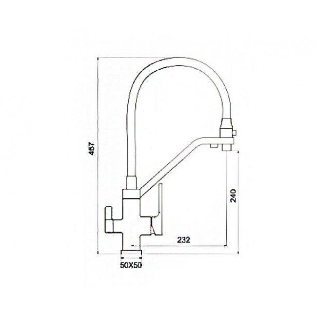 Приобрести gappo смеситель для кухни g4317-8 с фильтром и гибким изливом, белый 34711