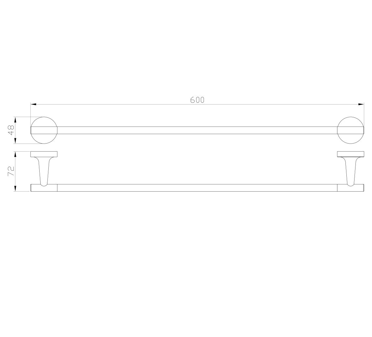 Приобрести вешалка для полотенец wonzon & woghand simple, хром (ww-6512)