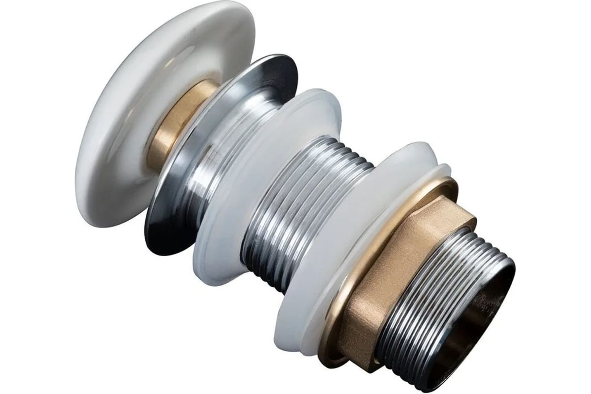 Приобрести aquanet донный клапан белый