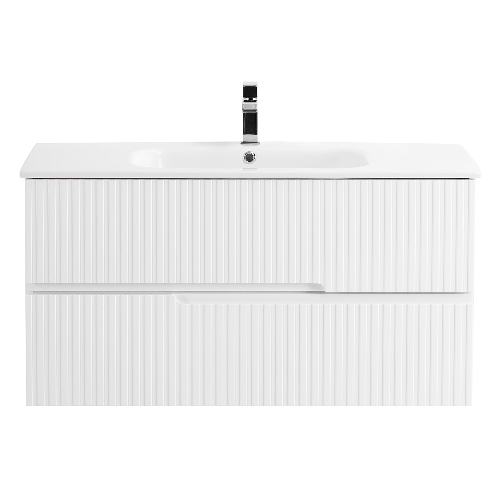 Приобрести cezares тумба подвесная с раковиной duet 100 см bianco opaco, белая матовая duet-1000-2c-so-bo