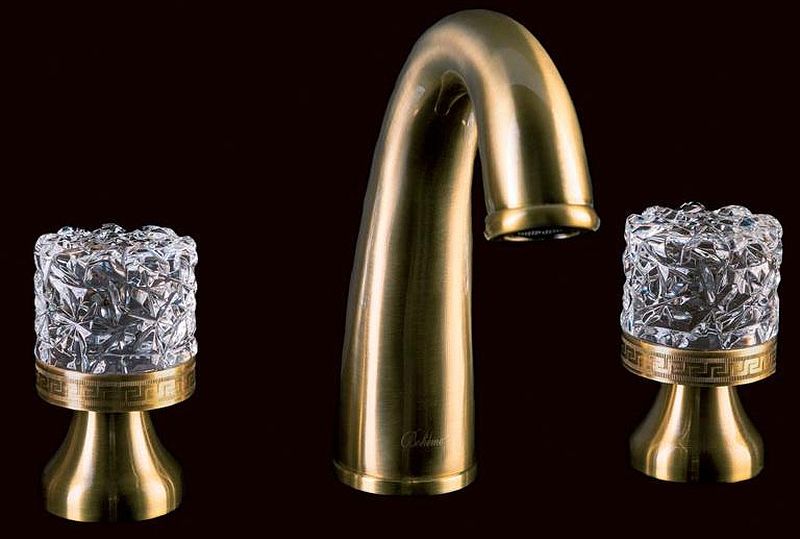 Приобрести boheme смеситель для раковины crystal, бронза\кристаллы 317-crst