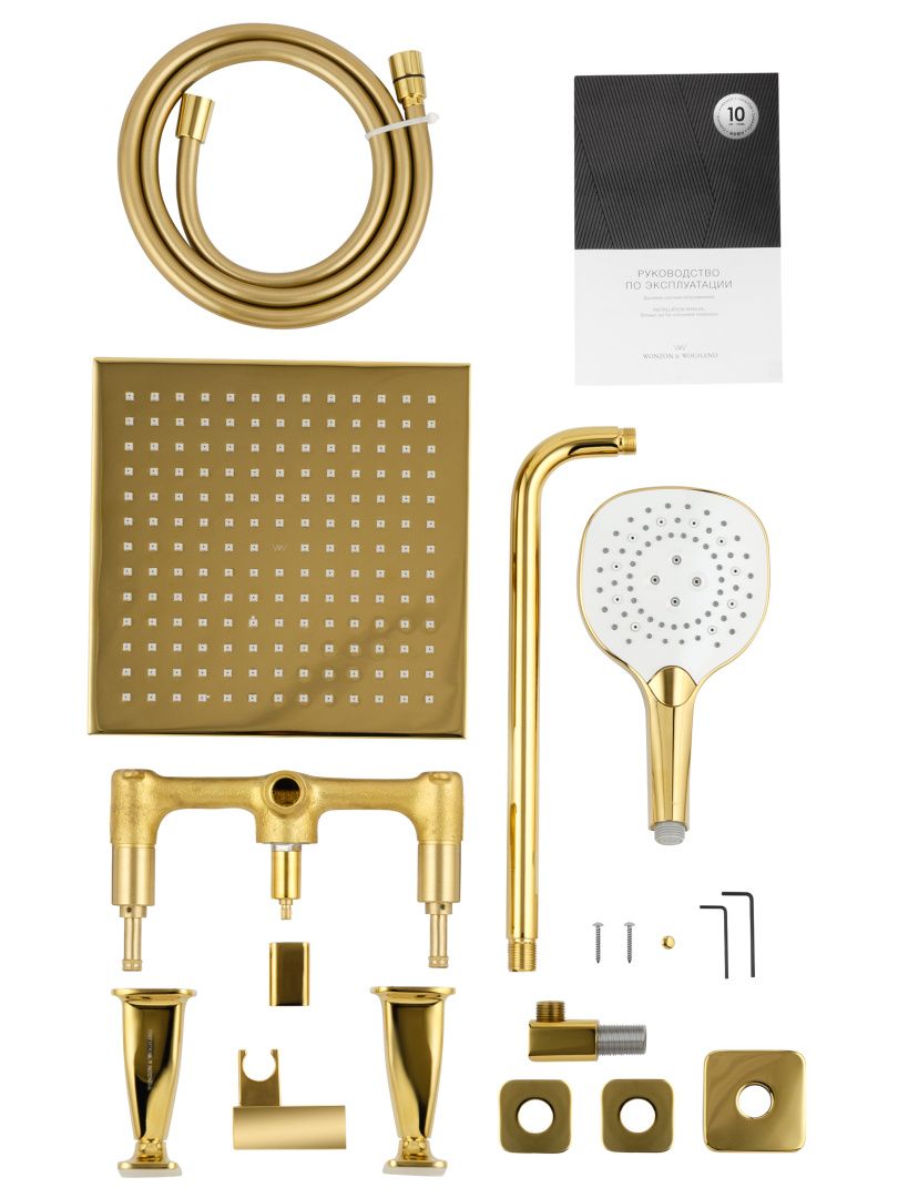 Приобрести душевая система встраиваемая wonzon & woghand shakespeare, темное золото (ww-654701-dg)