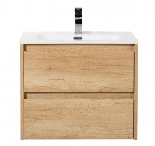 Тумба подвесная с раковиной BelBagno KRAFT-700-2C-SO-RNN 70 см, Rovere Nebrasca Nature