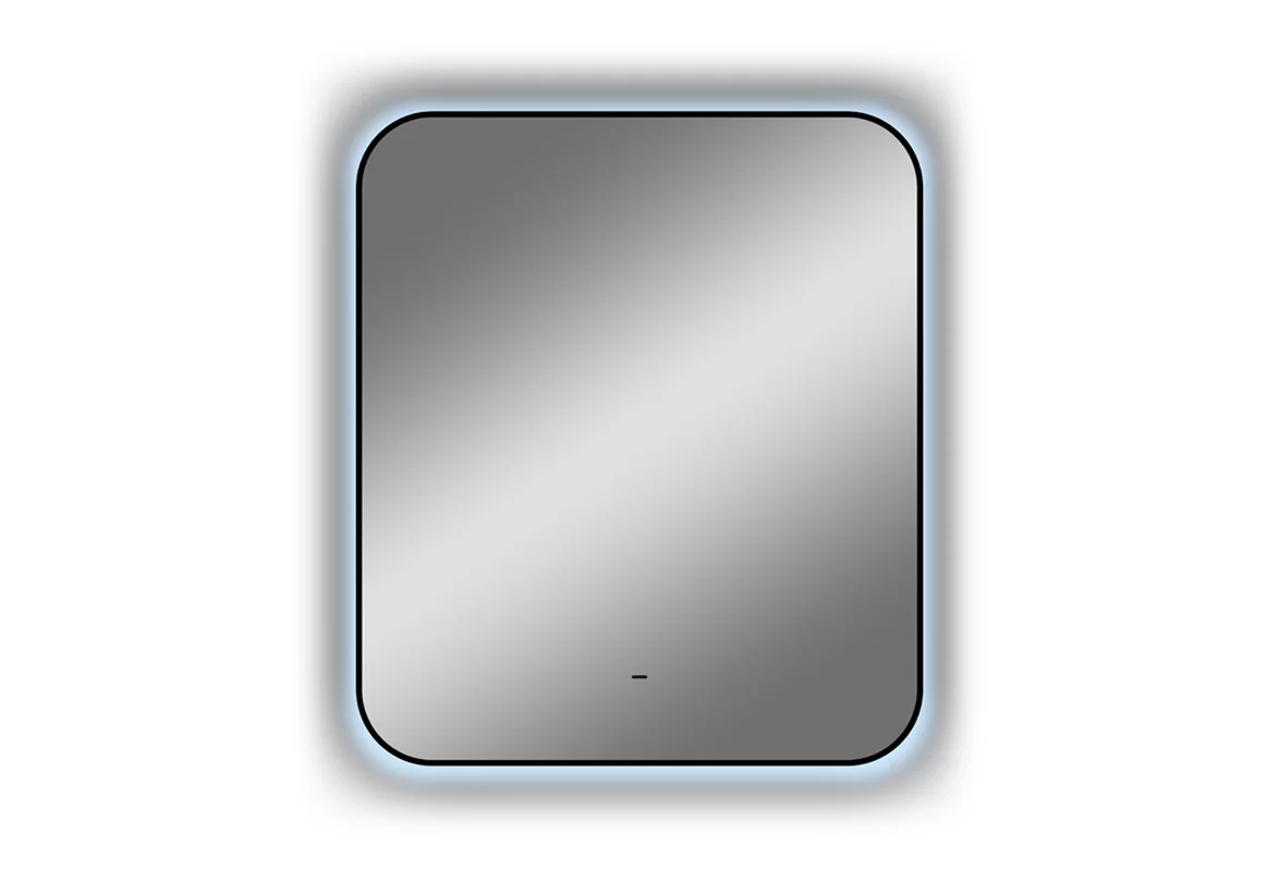 Приобрести continent зеркало с подсветкой torry 60х70 см, черное