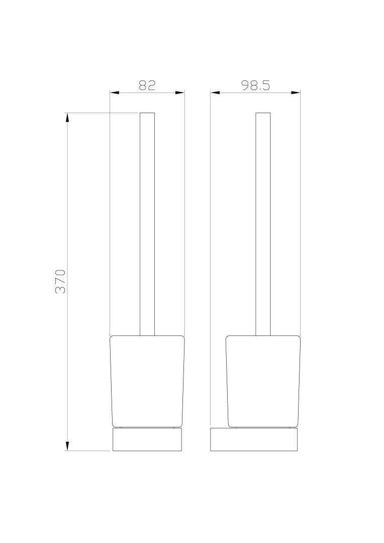 Приобрести туалетный ершик в комплекте wonzon & woghand lotte, хром (ww-8329)