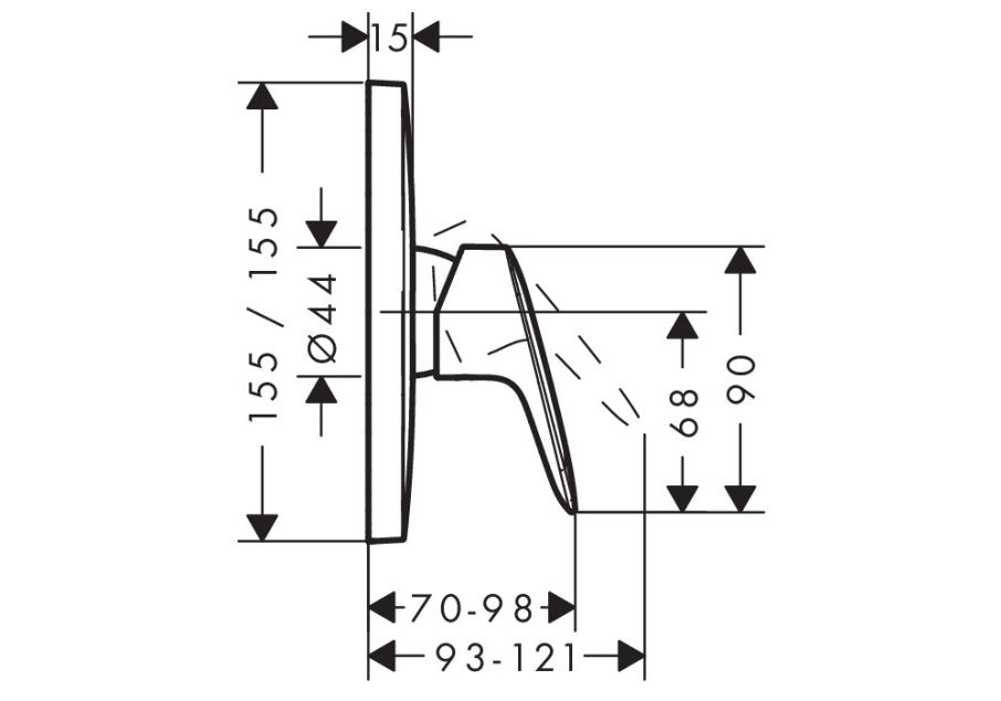 Приобрести смеситель для душа hansgrohe logis 71605000