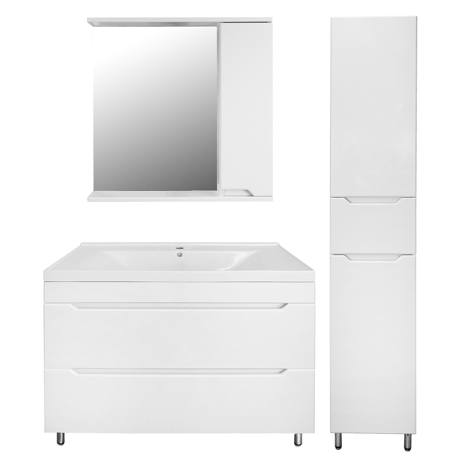 Приобрести loranto тумба напольная с раковиной палермо 100/2н 100х87 см, белая (cs00090461)