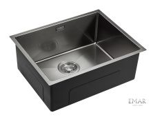 Emar Кухонная мойка 54х42 см, графит EMB-123A PVD Nano Dark