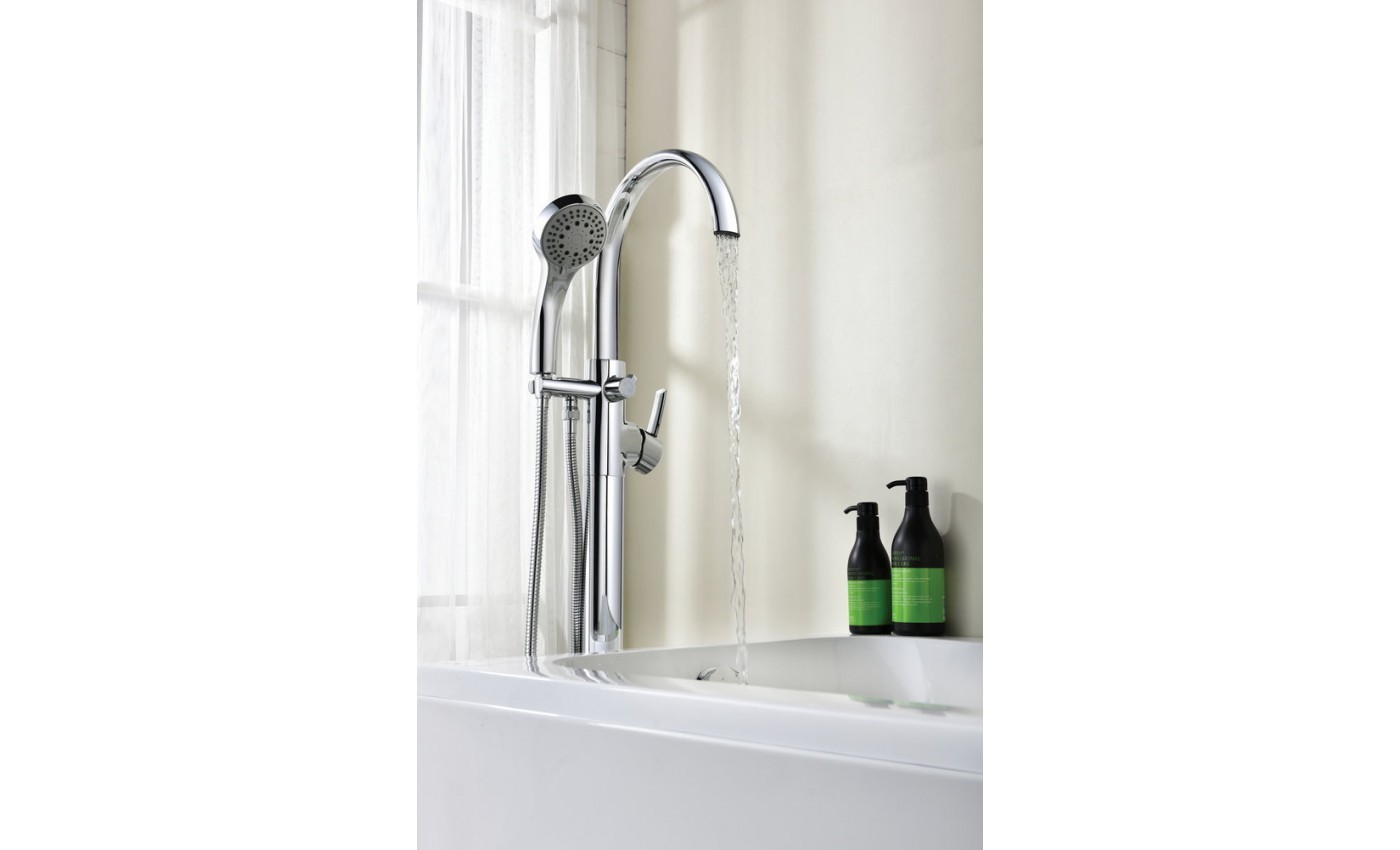 Приобрести lemark смеситель для ванны atlantiss напольный. хром lm3244c