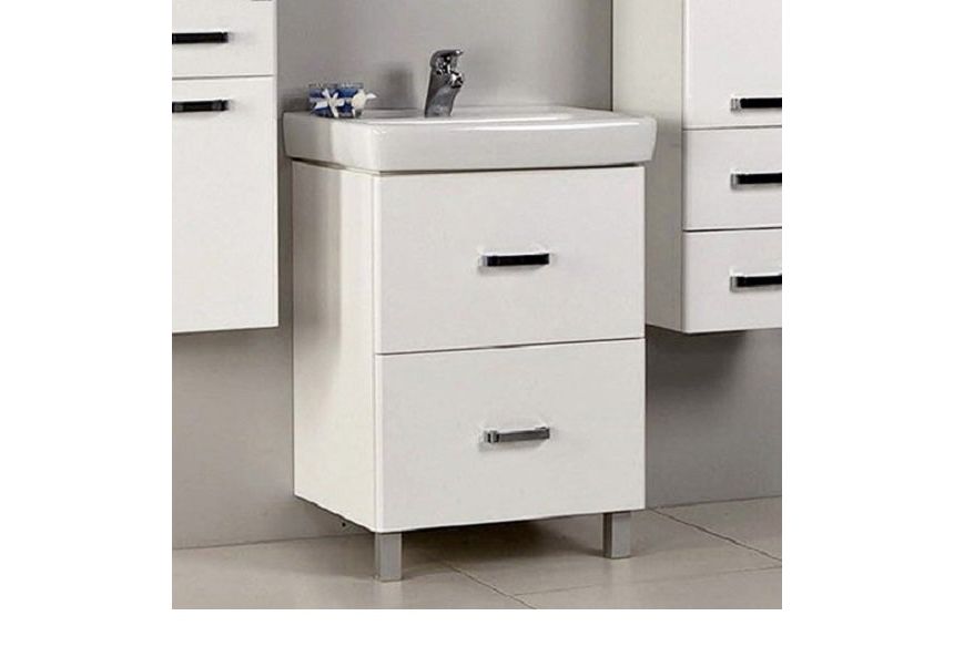 Приобрести тумба напольная с раковиной акватон америна 60н см 1a169201am010, 1wh302082, белый