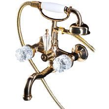 Boheme Смеситель для ванны Crystal, золото\кристаллы 293-CRST