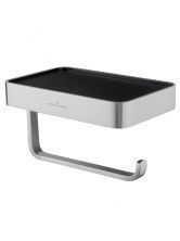 Держатель для туалетной бумаги с полкой WONZON & WOGHAND LOTTE, Хром (WW-8336)