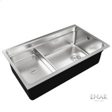 Oulin Кухонная мойка 76х45 см, сатин Oulin OL-EH201M