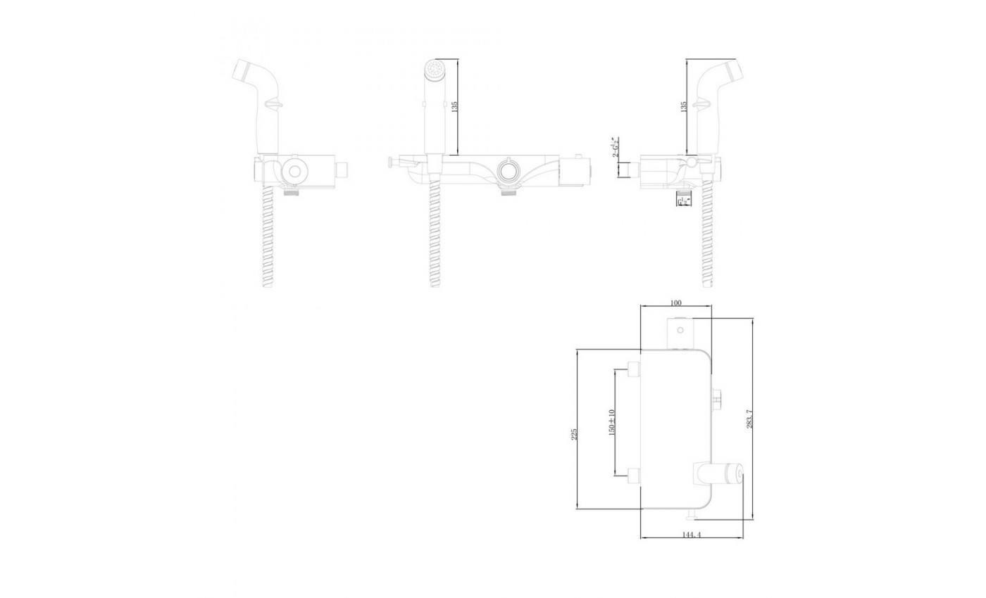 Приобрести lemark смеситель solo с гигиеническим душем, хром/белый lm7169cw