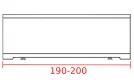 Заказать фронтальная панель 190-200 см 